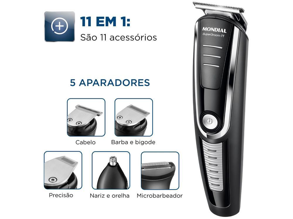 Aparador de Pelos Mondial Super Groom 11 em 1 - 13