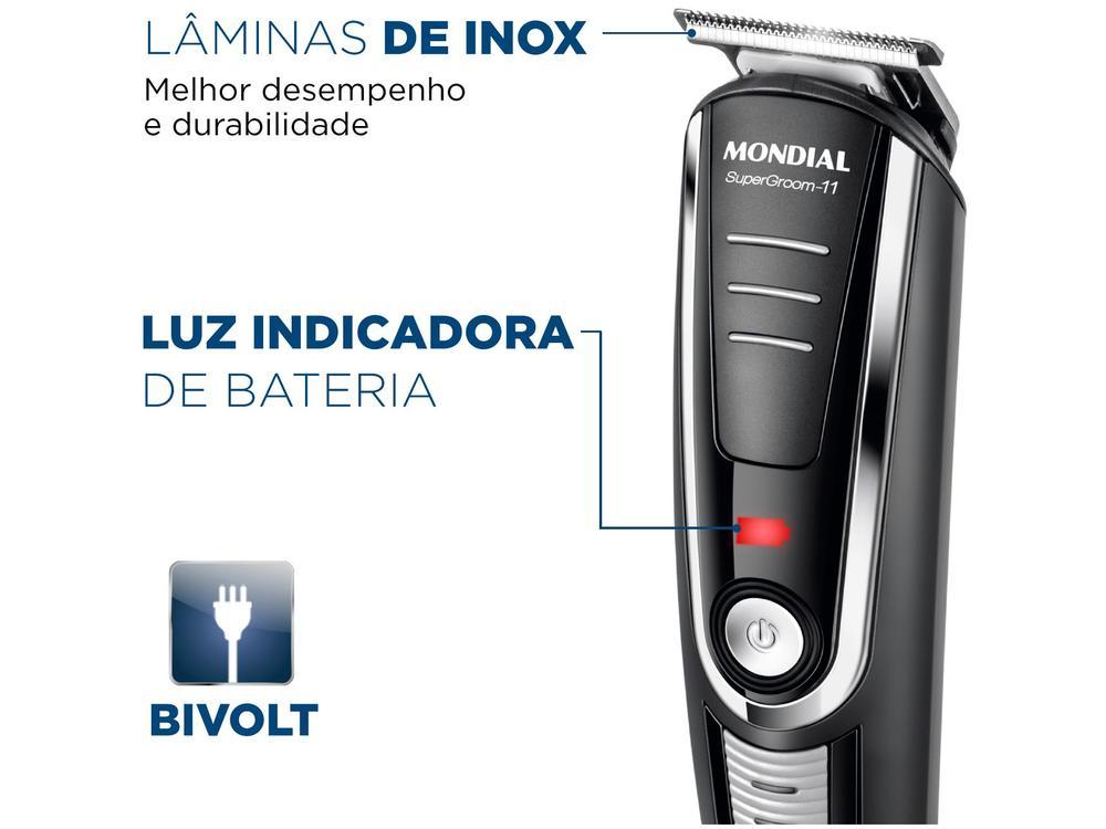 Aparador de Pelos Mondial Super Groom 11 em 1 - 10