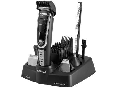 Aparador de Pelos Super Groom 11 BG-05 Mondial 6W Bivolt Preto e Prata