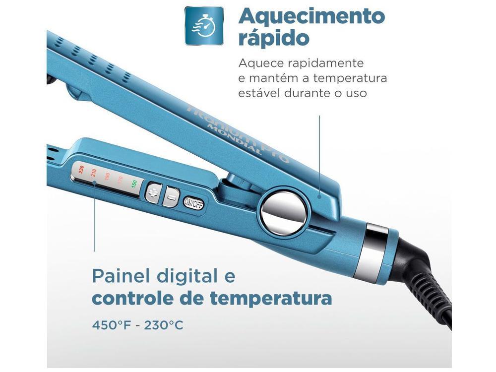 Chapinha/Prancha de Cabelo Mondial Titanium Pro - 4