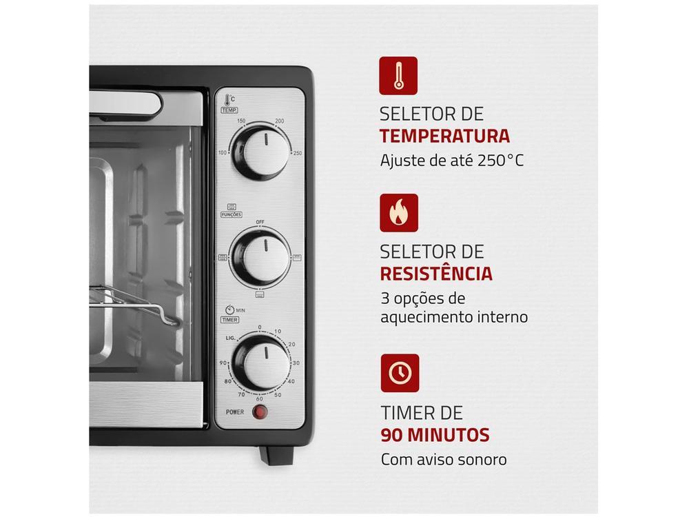 Forno Elétrico de Bancada Mondial com Timer - 6