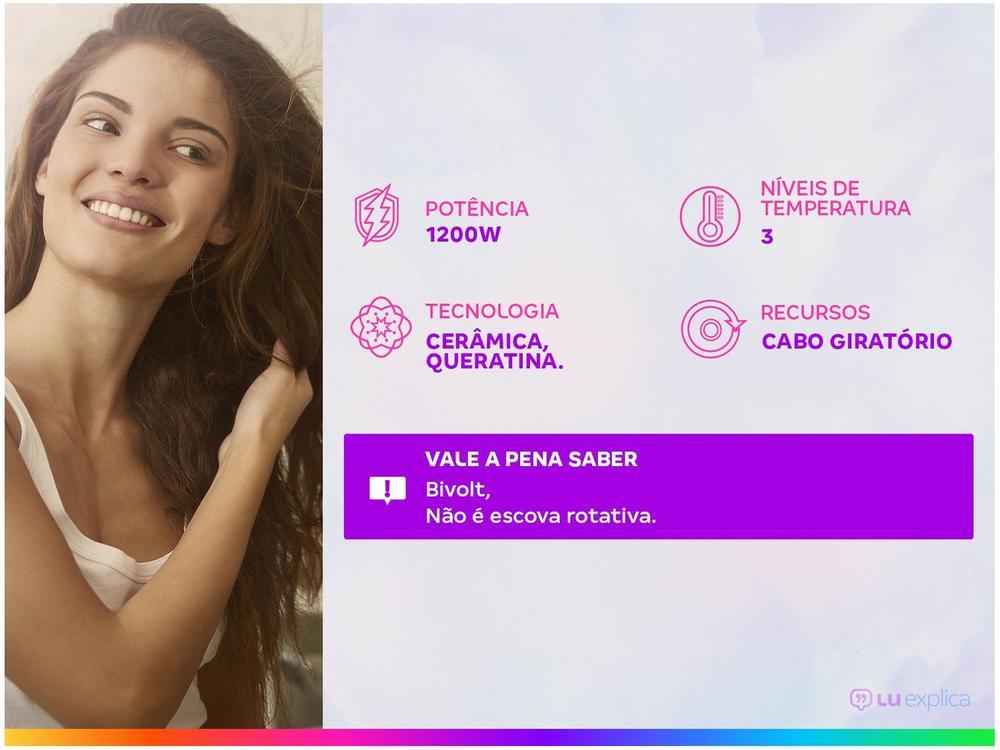 Escova Secadora Mondial Grey Rose Keratin - 3