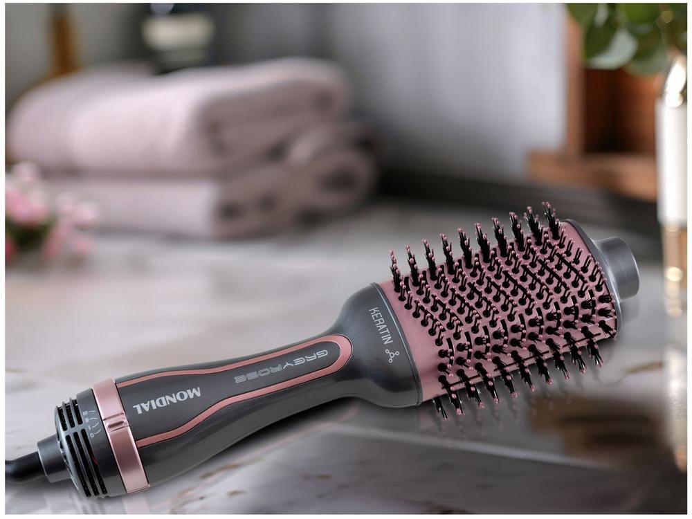 Escova Secadora Mondial Grey Rose Keratin - 4