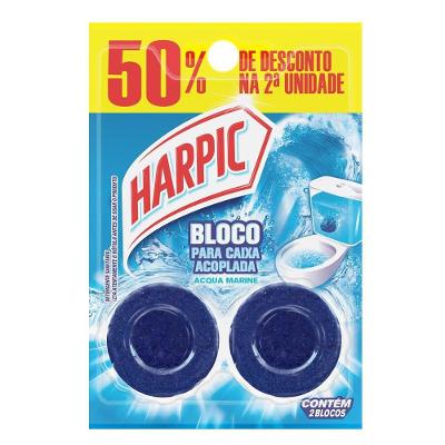 Bloco Sanitário para Caixa Acoplada Harpic Marine 2 unidades 50% de Desconto