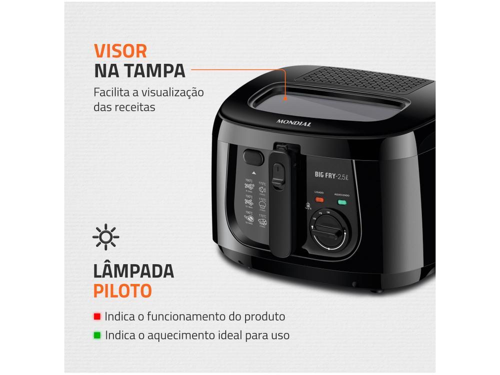 Fritadeira Elétrica com Óleo Mondial Big Fry FT-07 - 6