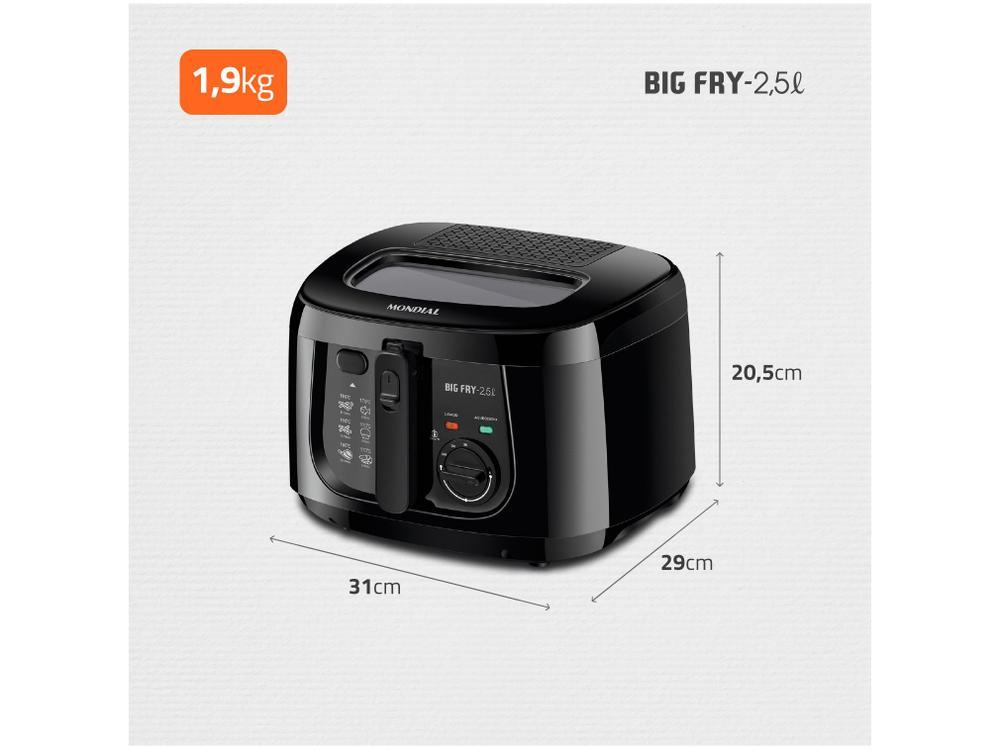 Fritadeira Elétrica com Óleo Mondial Big Fry FT-07 - 10