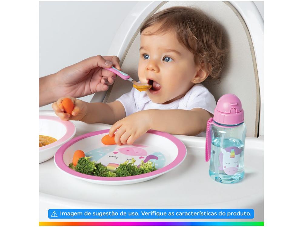 Garrafa Infantil com Canudo 350ml Buba Animal Fun Unicórnio - 5