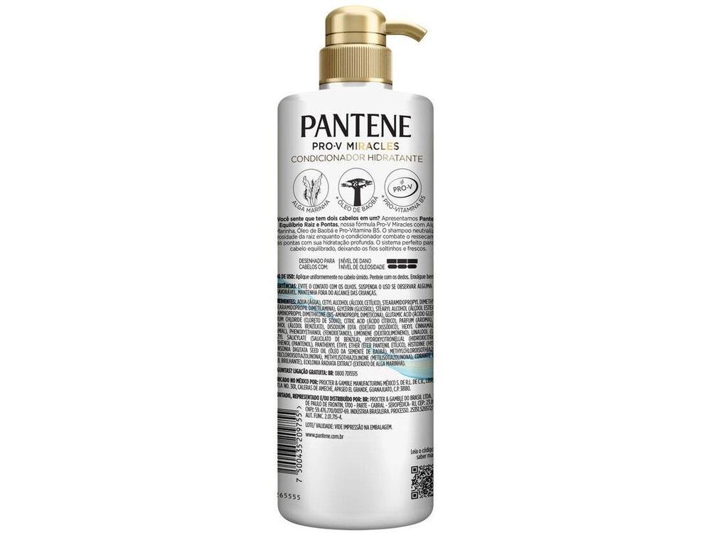 Condicionador Pantene PRO-V Miracles  Equilíbrio Limpa e Hidrata 510ml - 12