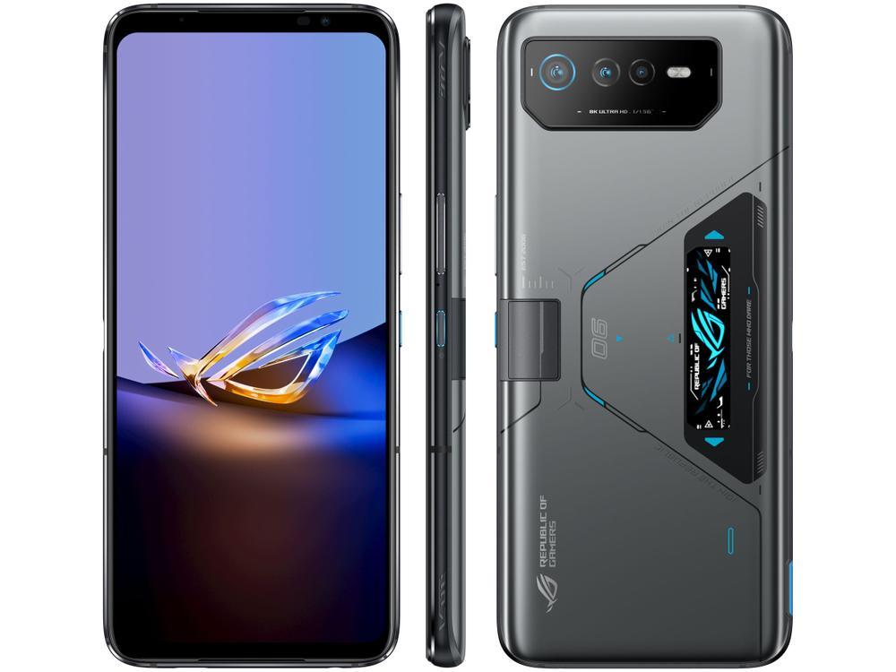 Smartphone Asus Rog Phone 6D Ultimate 512GB Cinza 5G Mediatek 16GB RAM 6,78" Câm. Tripla + Selfie 12MP Dual Chip - 1