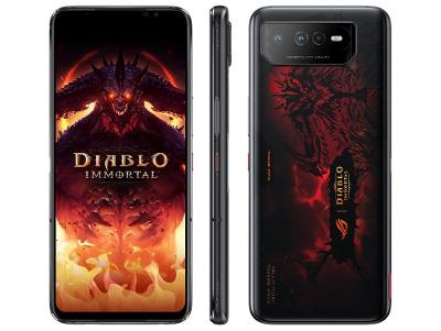 Smartphone Asus Rog Phone 6 Diablo Immortal Edition 512GB Preto 5G Snapdragon 8+ Gen 16GB RAM 6,78" Câm. Tripla + Selfie 12MP Dual Chip