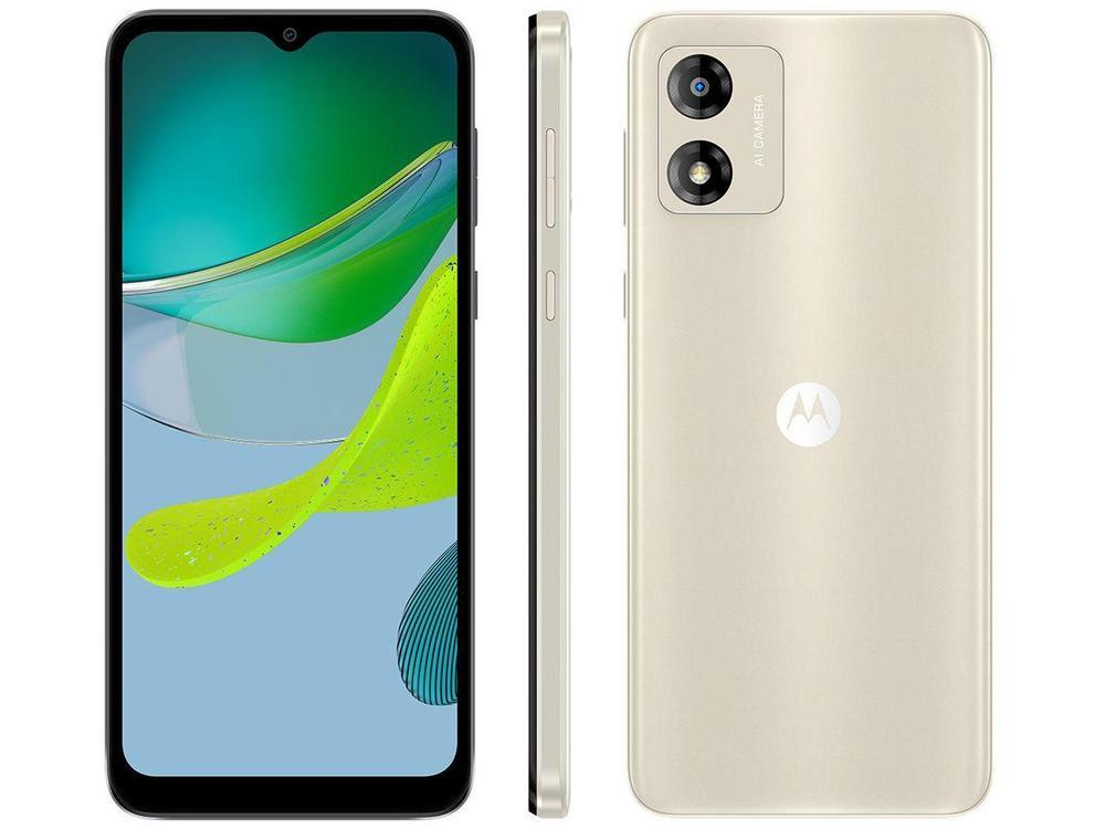 Smartphone Motorola Moto E13 64GB Off-White 4G Octa-Core 4GB RAM 6,5" Câm. 13MP + Selfie 5MP Dual Chip - 1