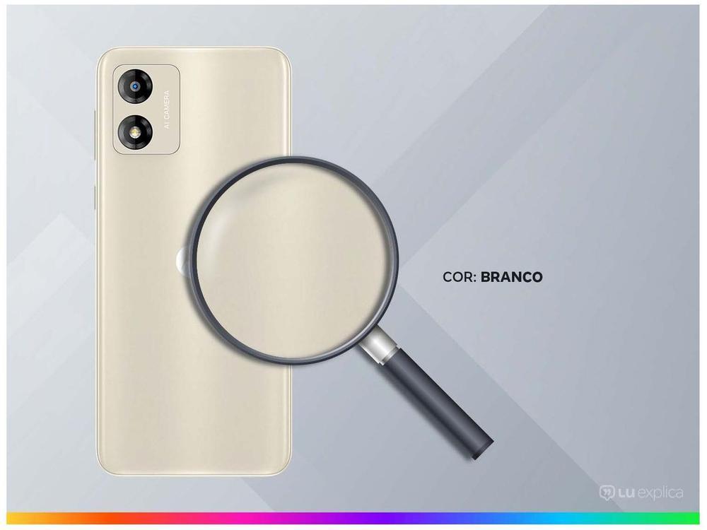 Smartphone Motorola Moto E13 64GB Off-White 4G Octa-Core 4GB RAM 6,5" Câm. 13MP + Selfie 5MP Dual Chip - 3
