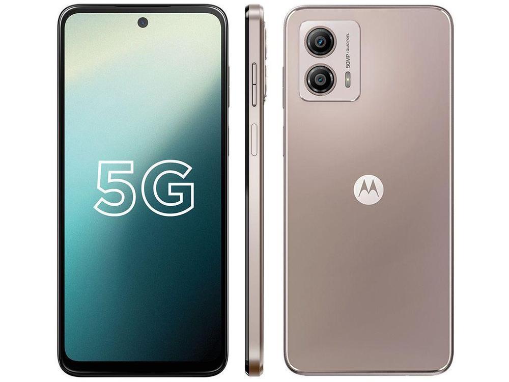 Smartphone Motorola Moto G53 128GB Rosê 5G Snapdragon 480+ Octa-Core 4GB RAM 6,5" Câm. Dupla + Selfie 8MP Dual Chip - 1