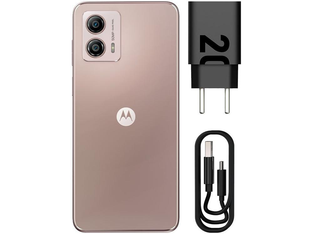 Smartphone Motorola Moto G53 128GB Rosê 5G Snapdragon 480+ Octa-Core 4GB RAM 6,5" Câm. Dupla + Selfie 8MP Dual Chip - 9