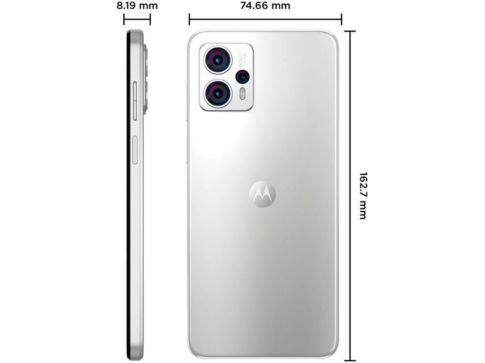 Smartphone Motorola Moto G23 128GB Branco 4G Octa-Core 4GB RAM 6,5" Câm. Tripla + Selfie 16MP Dual Chip - 9