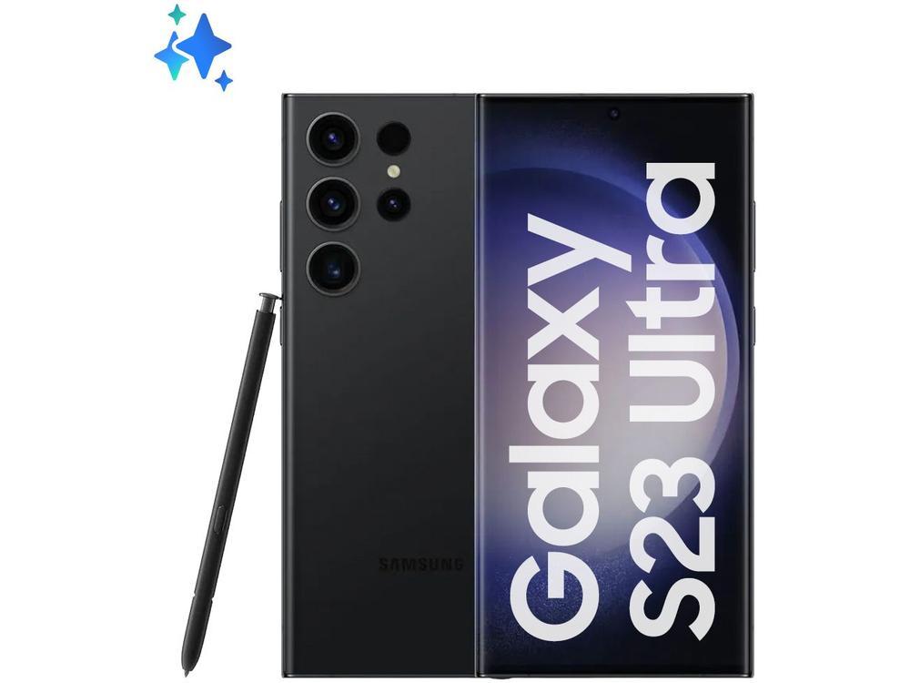 Smartphone Samsung Galaxy S23 Ultra 256GB Preto 5G 12GB RAM 6,8” Câm. Quádrupla + Selfie 12MP - 5