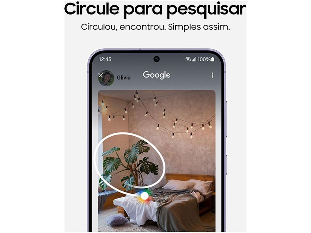 Smartphone Samsung Galaxy S23 128GB Violeta 5G 8GB RAM 6,1” Câm Tripla + Selfie 12MP - 9