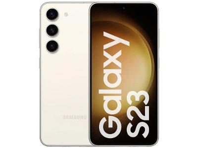 Smartphone Samsung Galaxy S23 128GB Creme 5G 8GB RAM 6,1” Câm Tripla + Selfie 12M