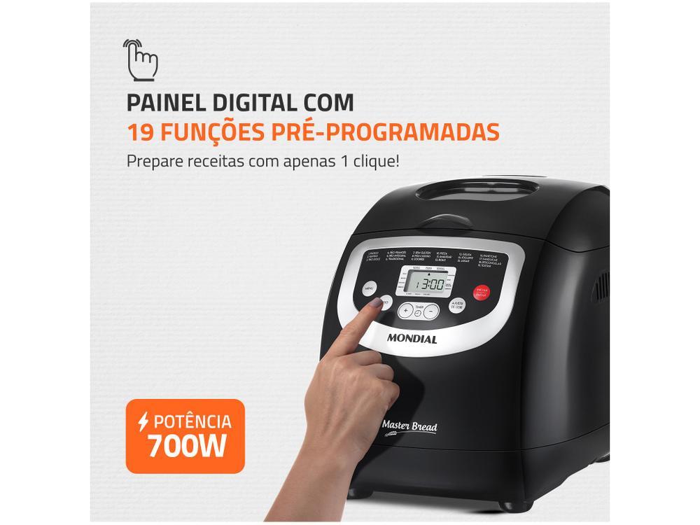 Panificadora Mondial NPF-53 Preta 19 Funções  - 2