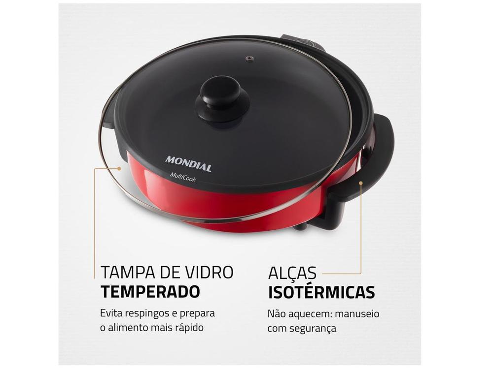 Panela Elétrica Multifuncional Grill Redonda - 6