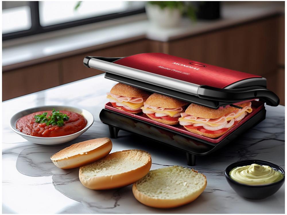 Grill Mondial Master Press 2 em 1 Retangular - 10