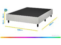 Base Cama Box Casal Plumatex 37x138x188cm - 6