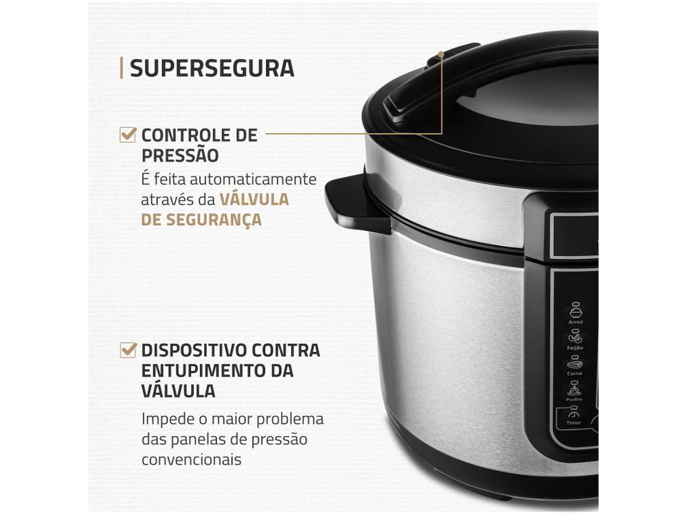 Panela de Pressão Elétrica Digital Mondial 5L - 6