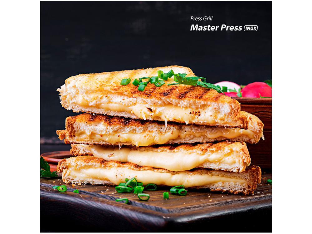 Grill Mondial PG-01 Master Press 2 em 1 Retangular - 17