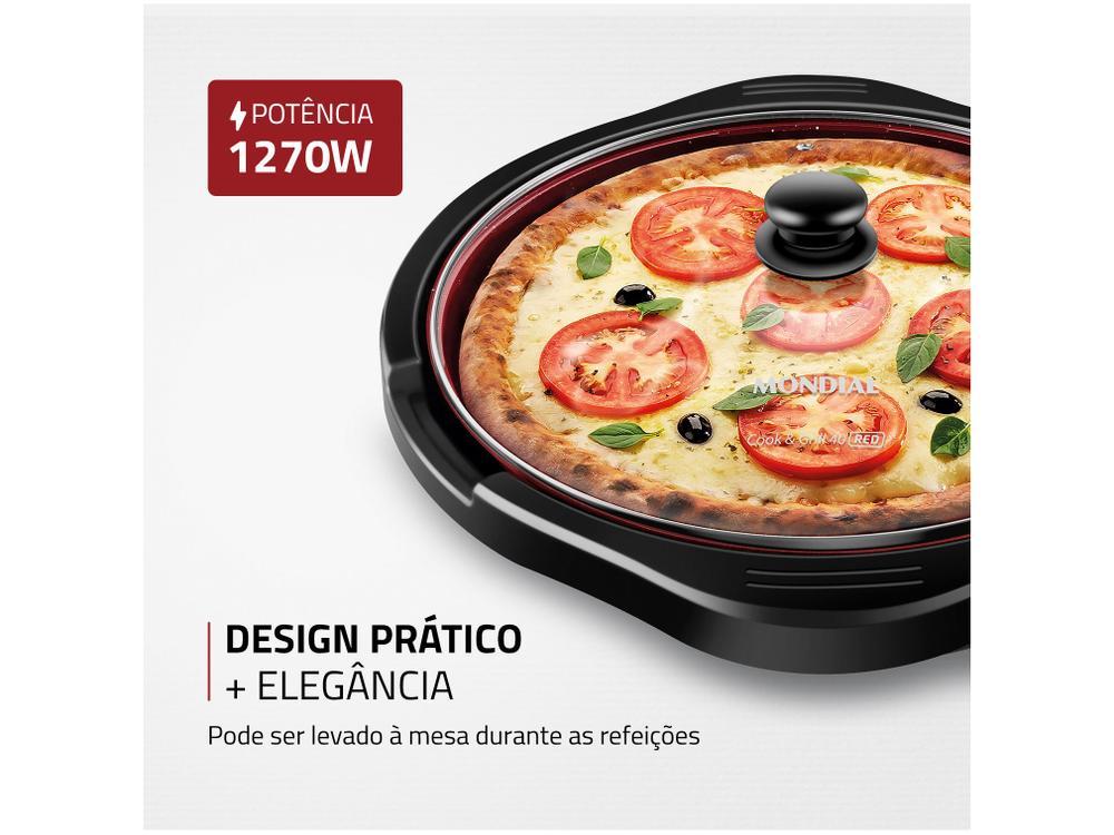 Grill Mondial G-03-RC Redondo 1270W Antiaderente - 4