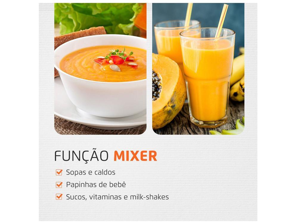 Mixer 2 em 1 Mondial 500W Preto e Prata Premium - 5