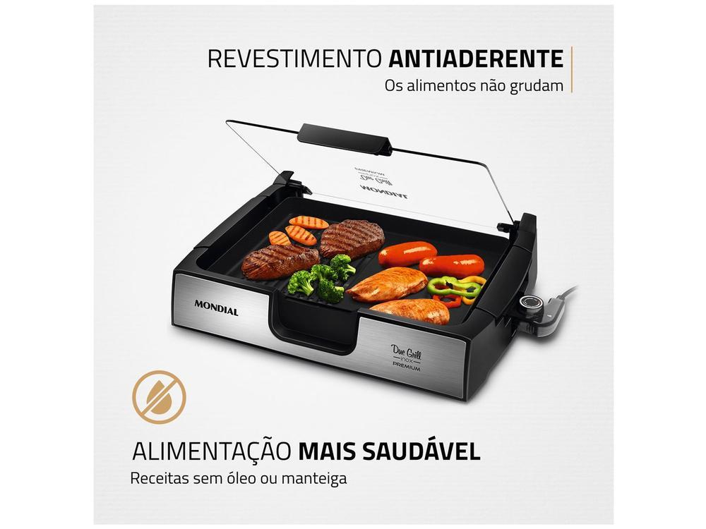 Grill Mondial Premium Due Retangular 1270W  - 3
