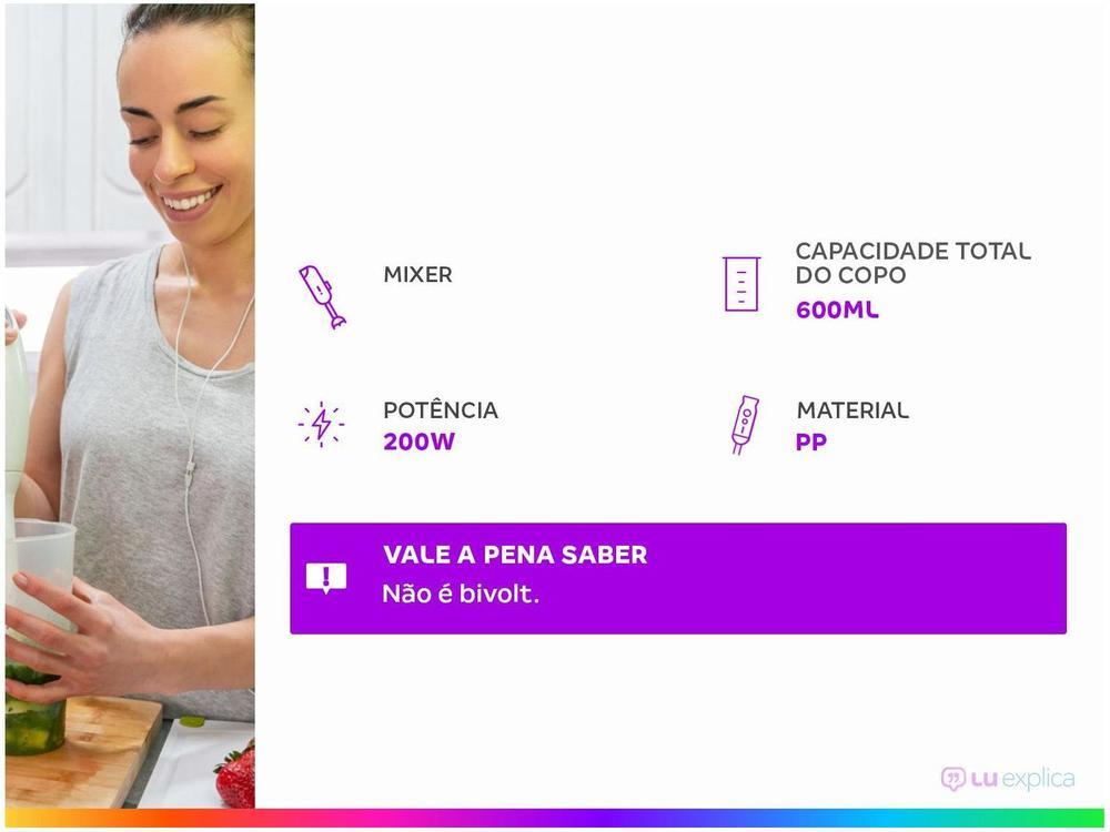 Mixer 2 em 1 Mondial 200W Vermelho M-15-R  - 18