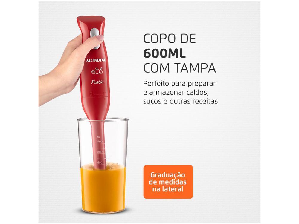 Mixer 2 em 1 Mondial 200W Vermelho M-15-R  - 13