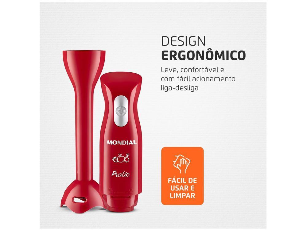 Mixer 2 em 1 Mondial 200W Vermelho M-15-R  - 8