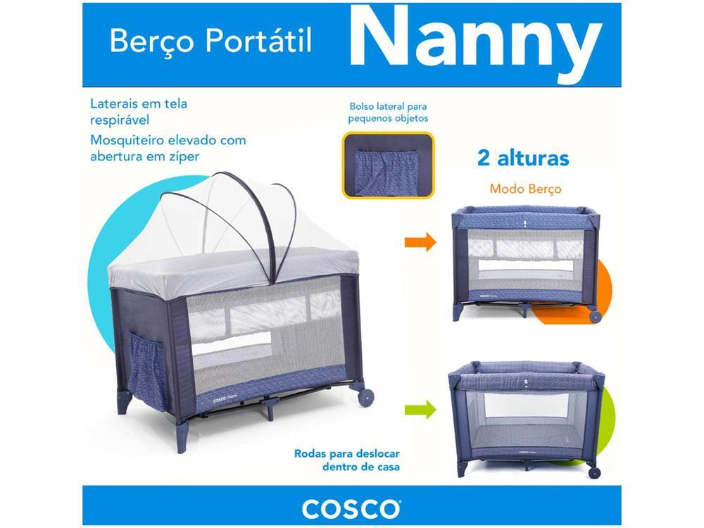 Berço Portátil Cosco Kids Nanny 2 Níveis de Altura - 18