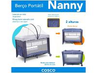 Berço Portátil Cosco Kids Nanny 2 Níveis de Altura - 18