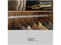 Guarda-roupa Casal com Espelho 3 Portas de Correr 6 Gavetas Demóbile Londres - 9