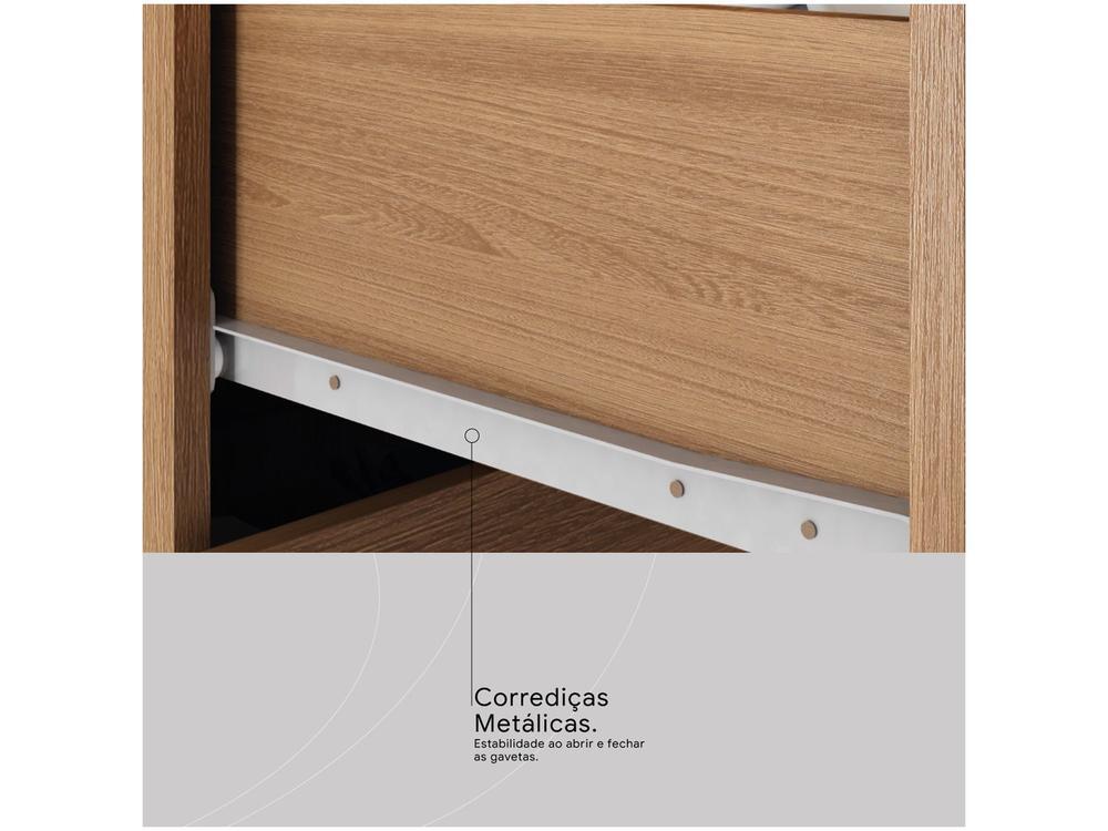 Cômoda 4 Gavetas 2 Portas Demóbile Aurea - 7