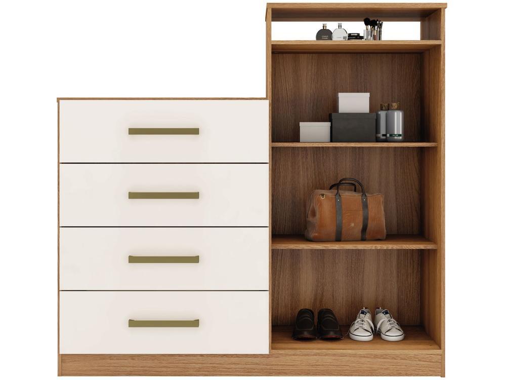 Cômoda 4 Gavetas 2 Portas Demóbile Aurea - 10