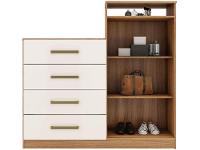 Cômoda 4 Gavetas 2 Portas Demóbile Aurea - 10