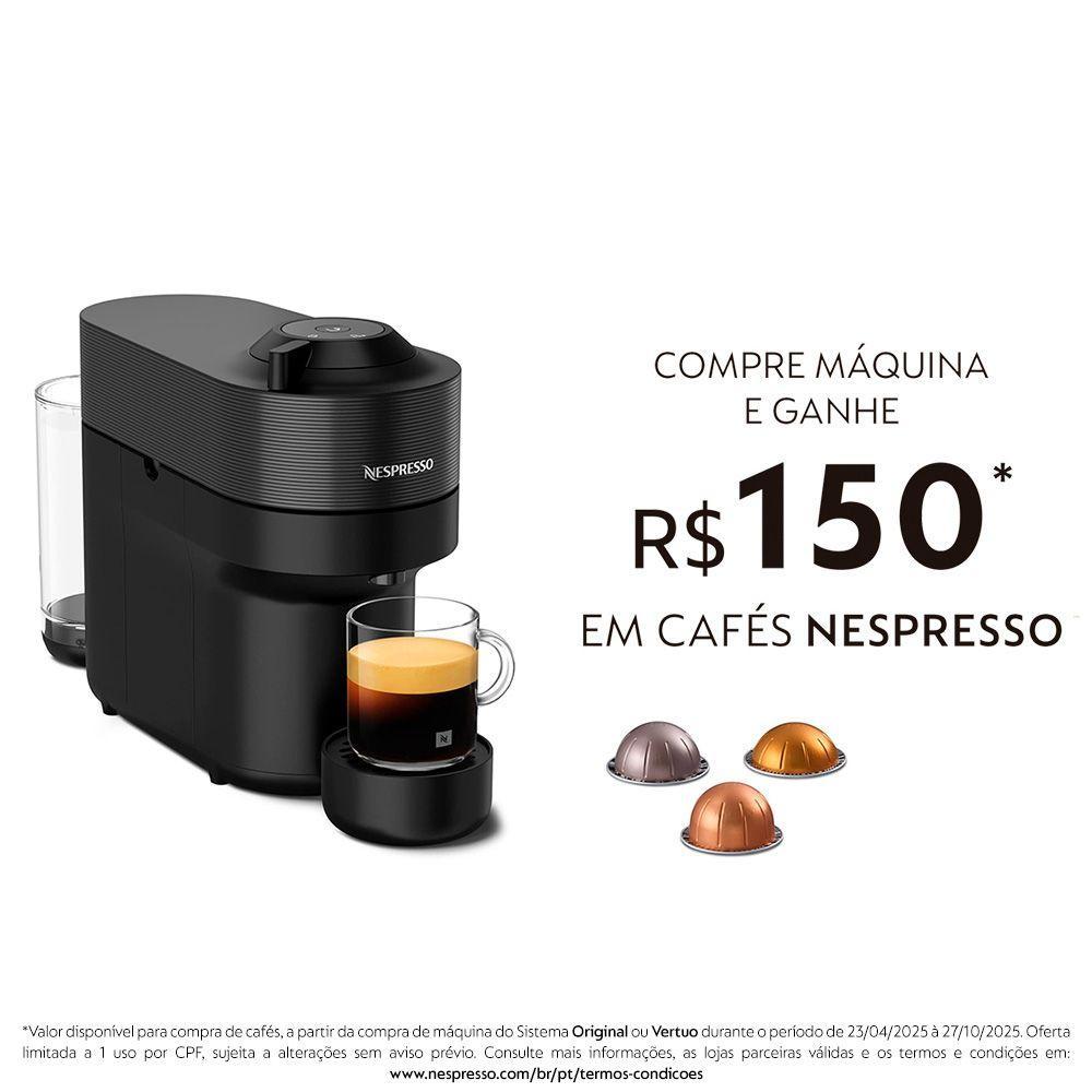Cafeteira Nespresso Vertuo Pop Preta - 2