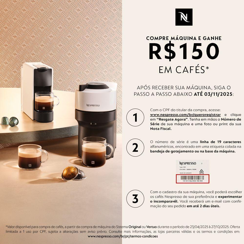 Cafeteira Nespresso Vertuo Pop Preta - 3