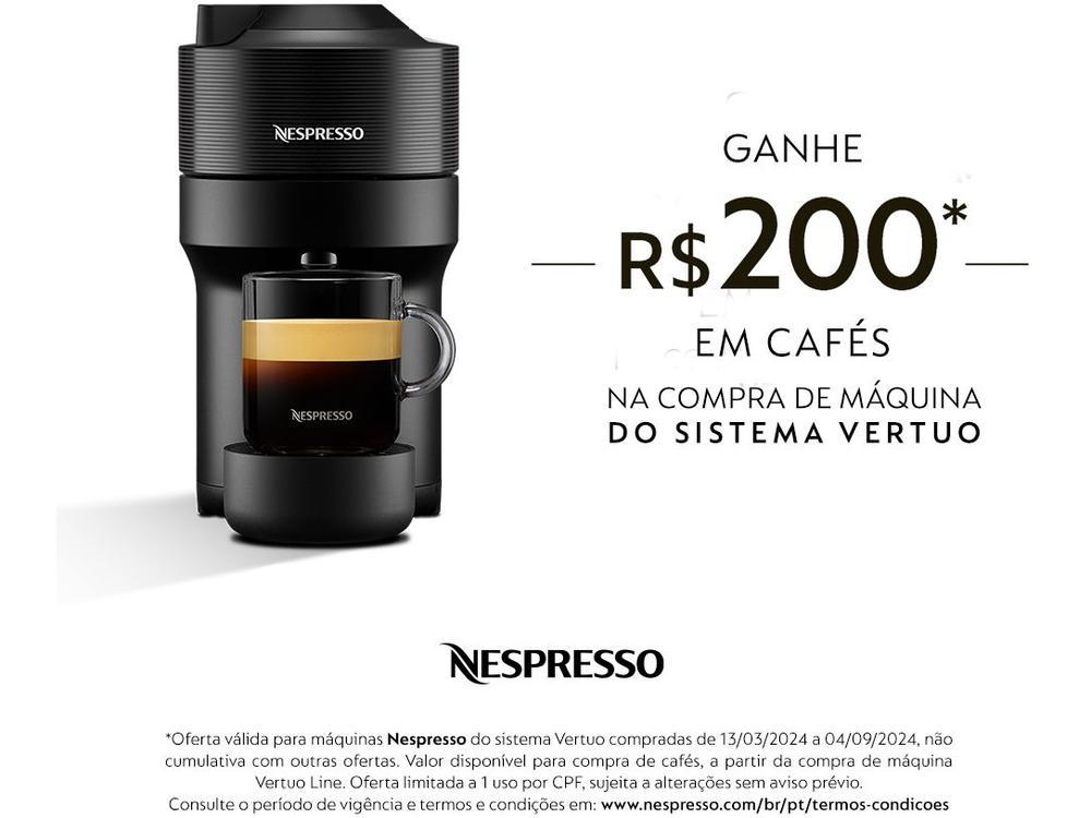 Cafeteira Espresso Nespresso Vertuo Pop Preto - 10