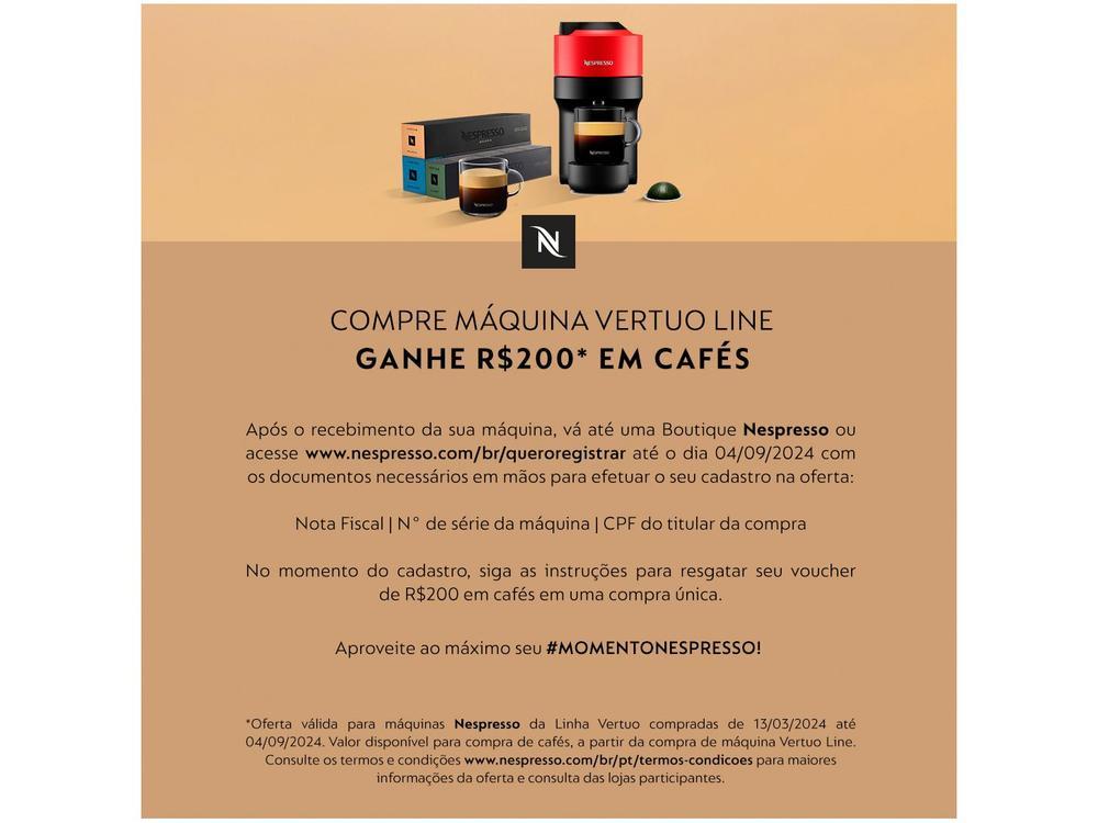 Cafeteira Espresso Nespresso Vertuo Pop Preto - 11