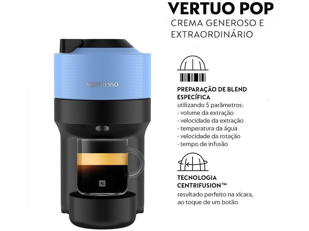 Cafeteira Espresso Nespresso Vertuo Pop Azul - 7