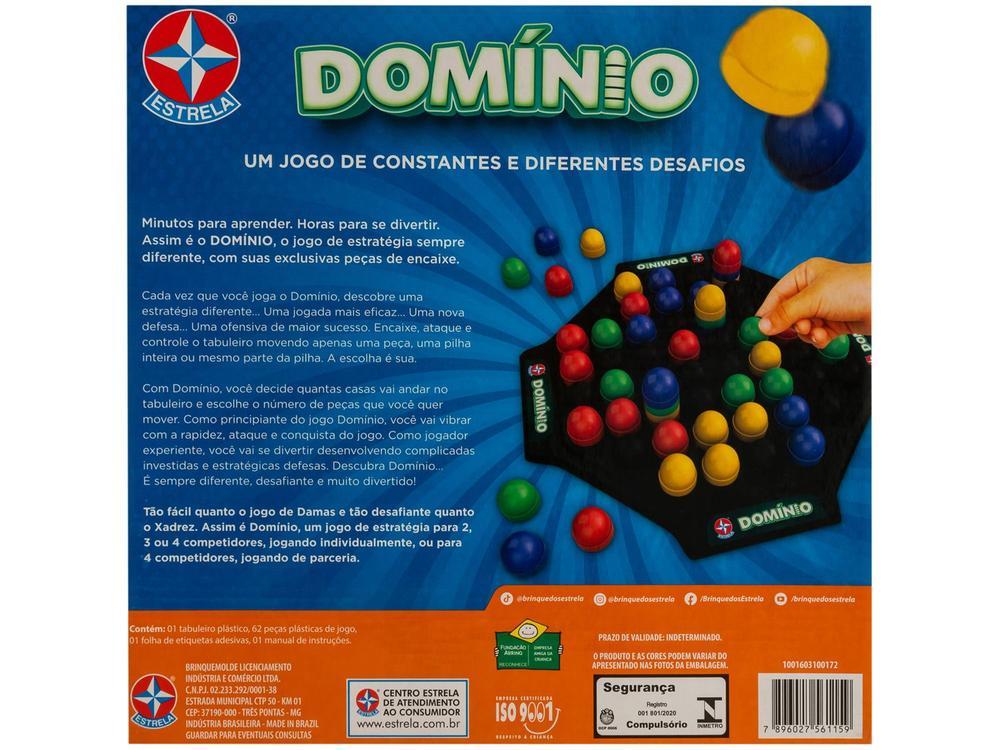 Jogo Domínio Tabuleiro Estrela - 6