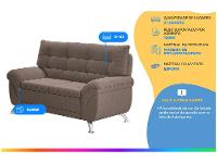 Sofá 2 Lugares Suede Atrium Linoforte - 2