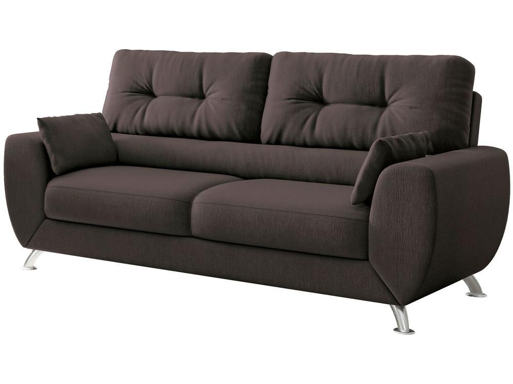 Sofá 3 Lugares Suede Amarilis Linoforte - 4