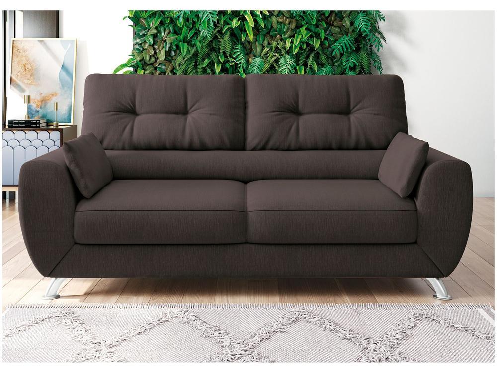 Sofá 3 Lugares Suede Amarilis Linoforte - 6