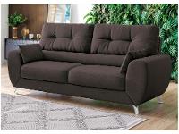 Sofá 3 Lugares Suede Amarilis Linoforte - 1